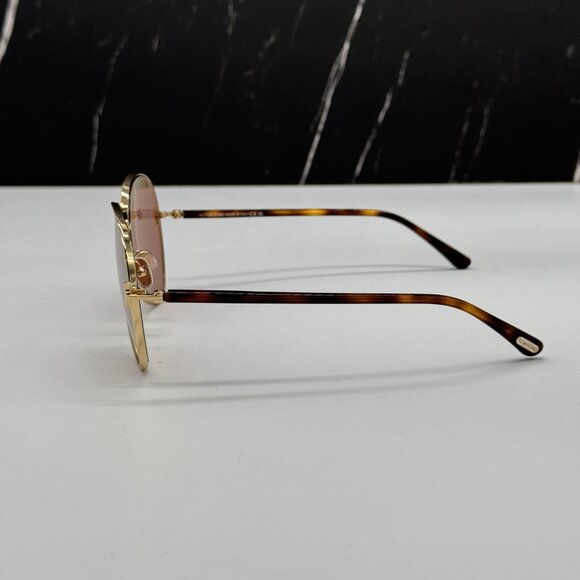 NEW TOM FORD TF1028 32Z WOMEN AVIATOR GOLD PINK SUNGLASSES TOM FORD RIO FT1028/S - Picture 8 of 12